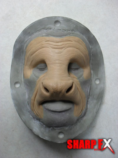 Minotaur Prosthetic Makeup Face Sculpture